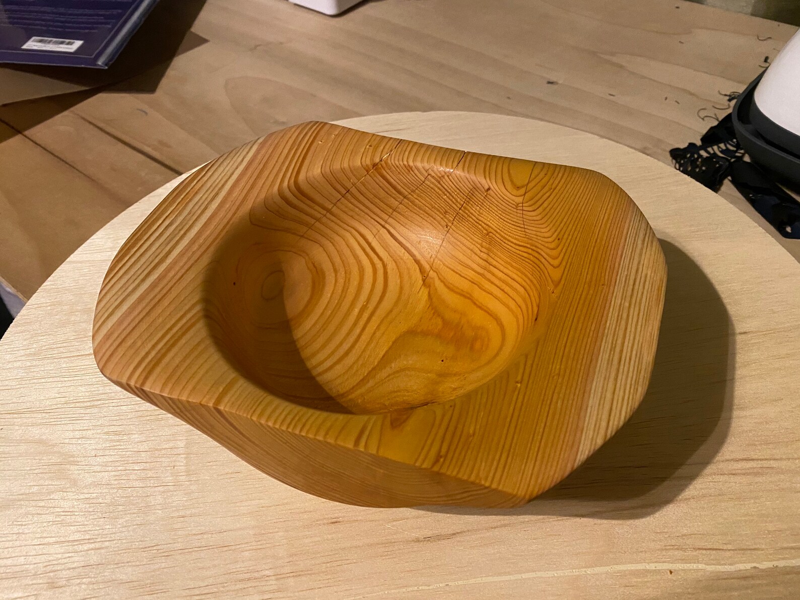 Cedar Bowl Etsy