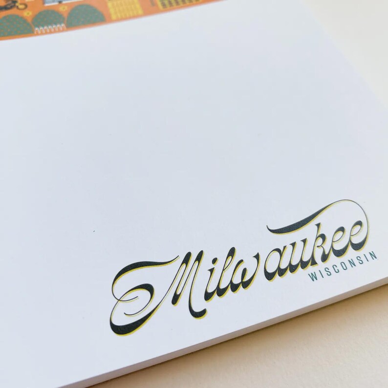 MKE Icons Milwaukee 50 Sheet A2 Notepad - Etsy
