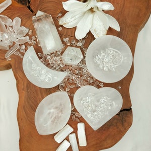 Selenite bowls for charging (various variations)