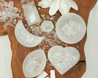 Selenite bowls for charging (various variations)