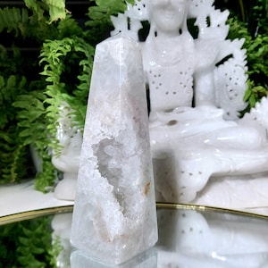 Agate Druzy Obelisk