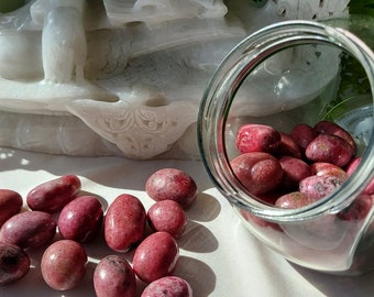 Rhodonite tumbled stones