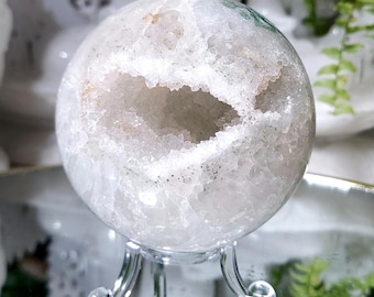 Large Druzy Mexican Crazy Lace Agate Sphere - Polished - Grade AA