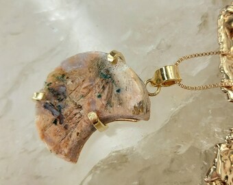 Pendant Pink Amethyst Gold