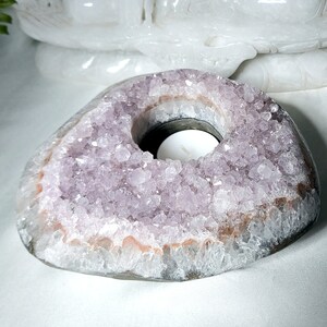 Amethyst tealight holder