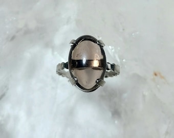 Ring Smoky Quartz Oval Silver