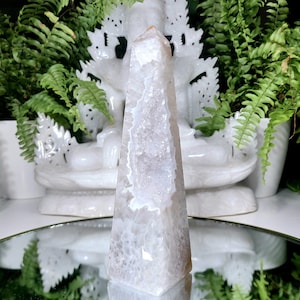 Agate Druzy Obelisk