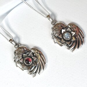 silver phoenix pendant
