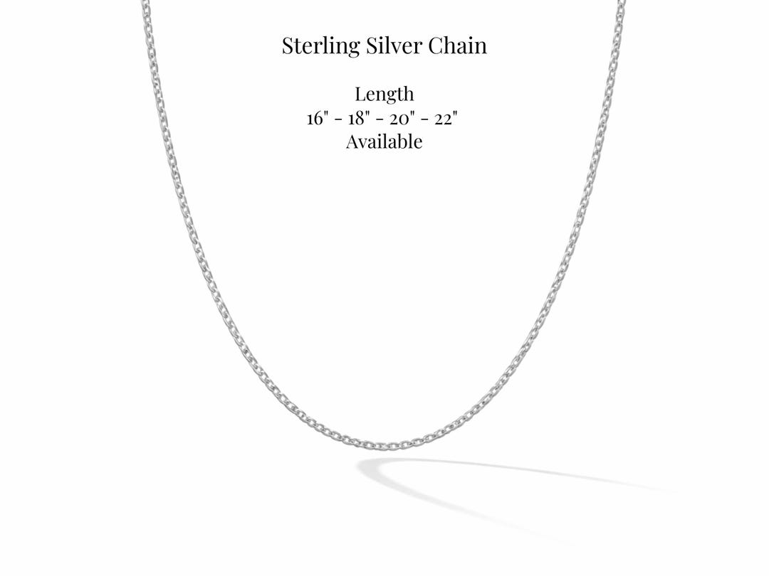 Sterling Silver Chain - Trace Chain 1.2mm - Various Lengths Available ...