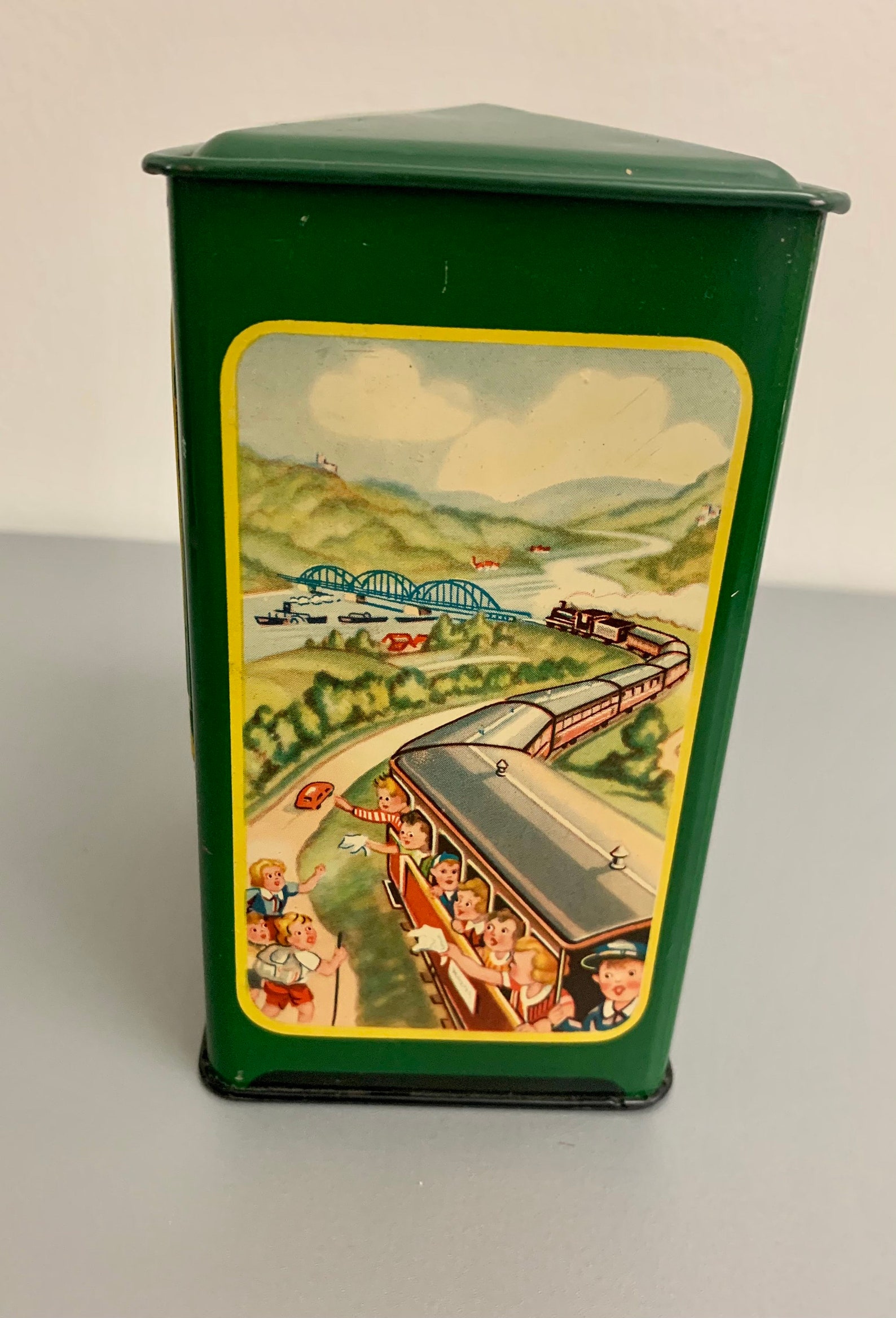 Vintage 3 dial combination lock safe tin coin bank Etsy