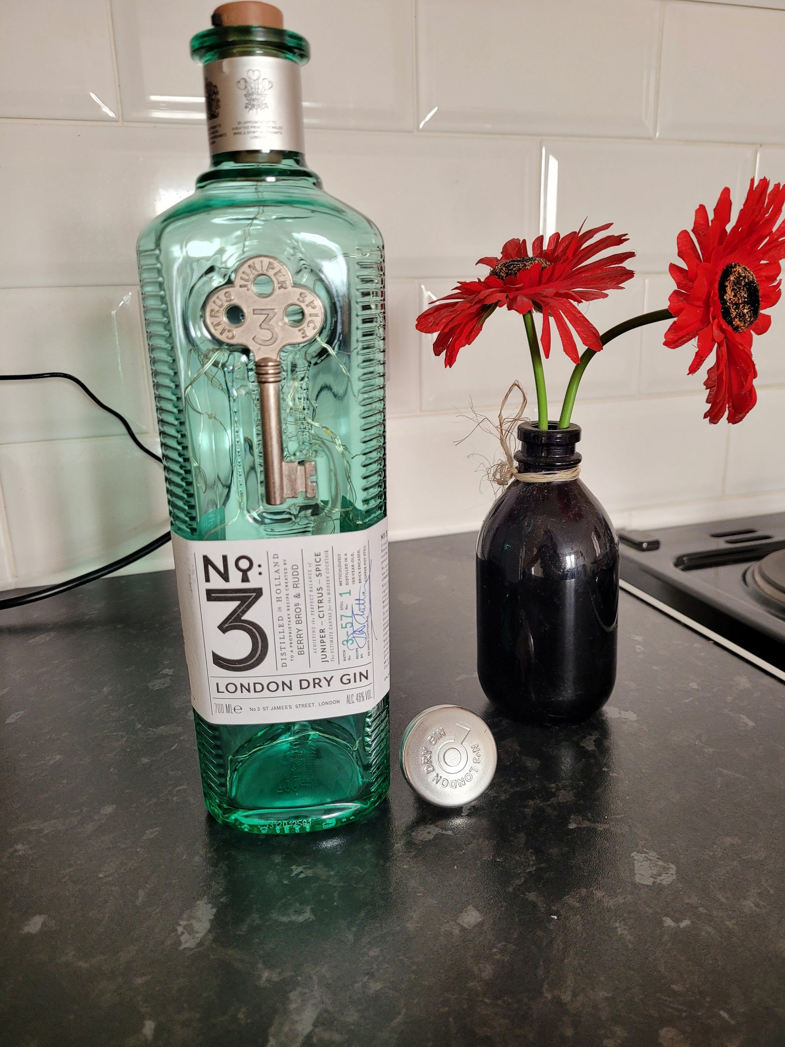 No.3 London Dry Gin Bottle Lights Etsy
