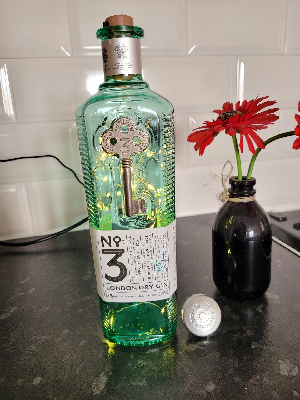 No.3 London Dry Gin Bottle Lights Etsy