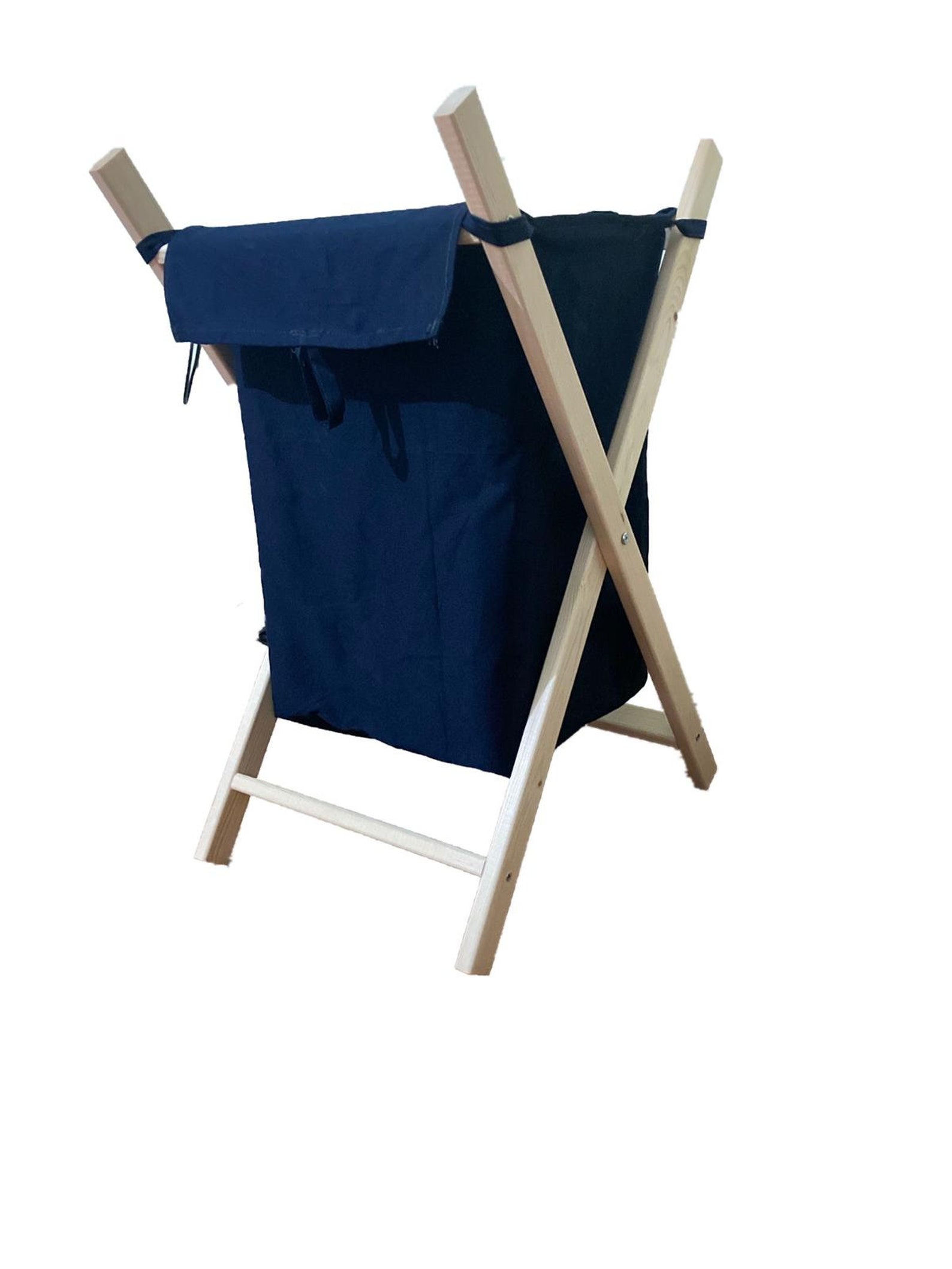 Navy Blue Laundry Basket and Toy Basket with Lid Etsy