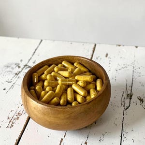 Pure Ginger & Turmeric Veggie Capsules Vegan Friendly 500mg, Made fresh to order