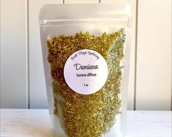Damiana Leaf, Dried Bulk Herb, Natural Herbal Tea
