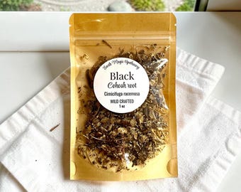Wildcrafted Black Cohosh Root Herb | Cimicifuga racemosa | resealable pouch | apothecary supply