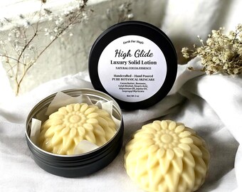 Abyssinian Oil Luxury Lotion Bar / High Glide Skincare Moisturizer for Dry Skin