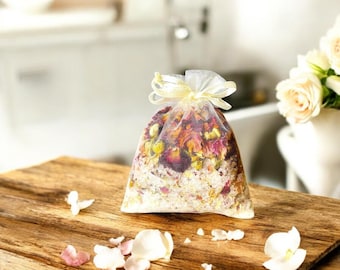 Botanical Ritual Bath Tea | Natural Aromatherapy Salt Soak |Self-Care Luxury Spa Gift