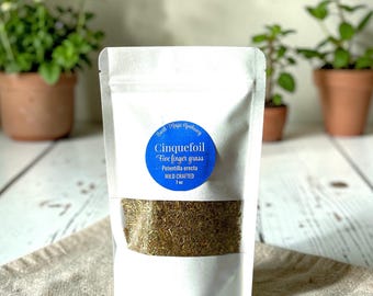 Cinquefoil - Five Finger Grass, Natural Bulk Dried Apothecary Herb