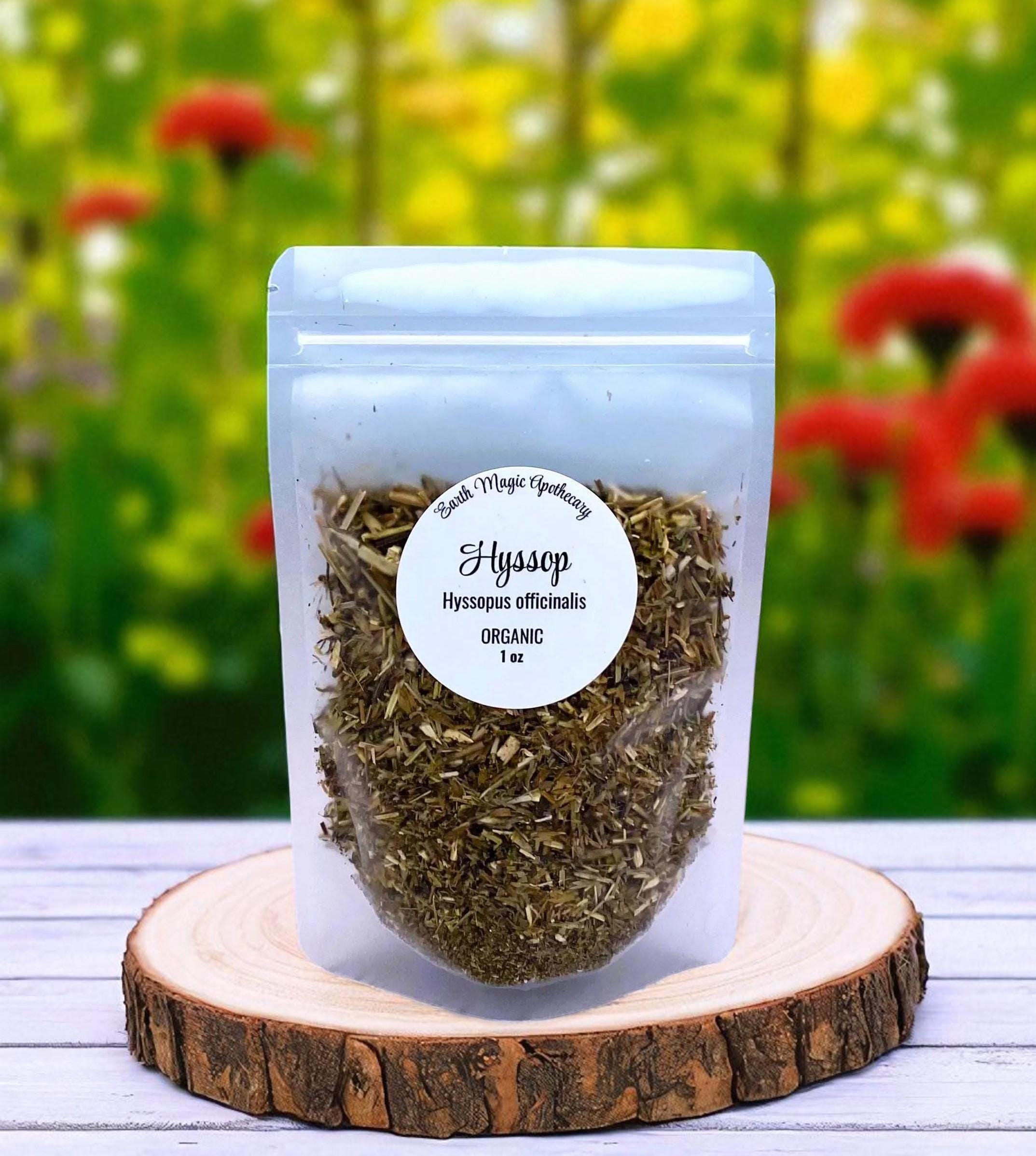 Organic Hyssop Leaf, Natural Bulk Herbs, 1/2oz, 1oz, 2oz, 4oz
