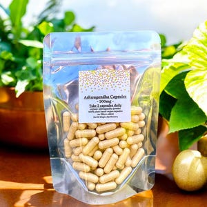 Organic Ashwagandha Root Vegetarian Capsules 50-300 Count Herbal Supplements