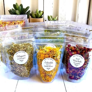 Organic Herbal Tea Blend: Food Grade Herbs M-Z - 1/2oz, 1oz