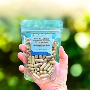 Black Cohosh Capsules Women&#39;s Health Supplements Made Fresh to order