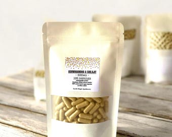 Ashwagandha & Shilajit 50-100-200-300 Capsules 600mg