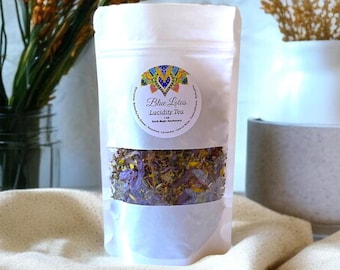 Blue Lotus Tea Blend Lucidity Herbal Tisane with Lavender & Rose