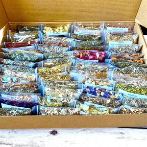 Beginner to Advanced Large Apothecary Kit - 50 Witchcraft Herb Bags