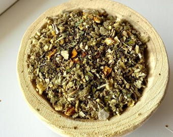 Citrus Mint Mullein Herbal Tea | Lemon Balm, Peppermint, Orange Peel (Caffeine Free)