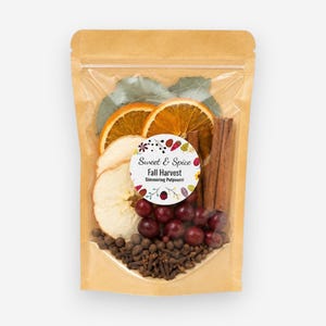 Fall Harvest Simmer Potpourri Mix • Dried Orange, Apple, Cinnamon Home Fragrance