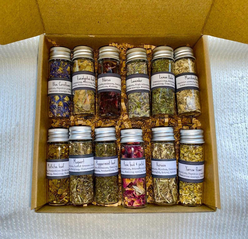 Starter-Beginner-Intermediate-Advanced Witchy Apothecary Herb BEGINNER BOX