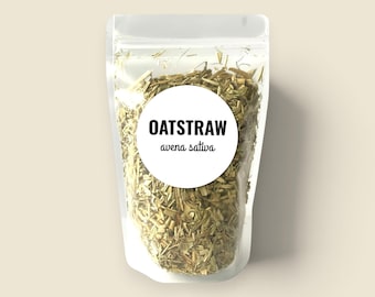 Loose Leaf Oat Straw Herb • Avena Sativa • Bulk Apothecary Botanical for Tea and Blends