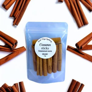 Organic Cinnamon Sticks Natural Bulk Herbs Spices, 1/2oz, 1oz, 2oz