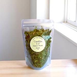 Organic Dandelion Leaf Bulk Natural Herbs, 1/2oz, 1oz, 2oz, 4oz