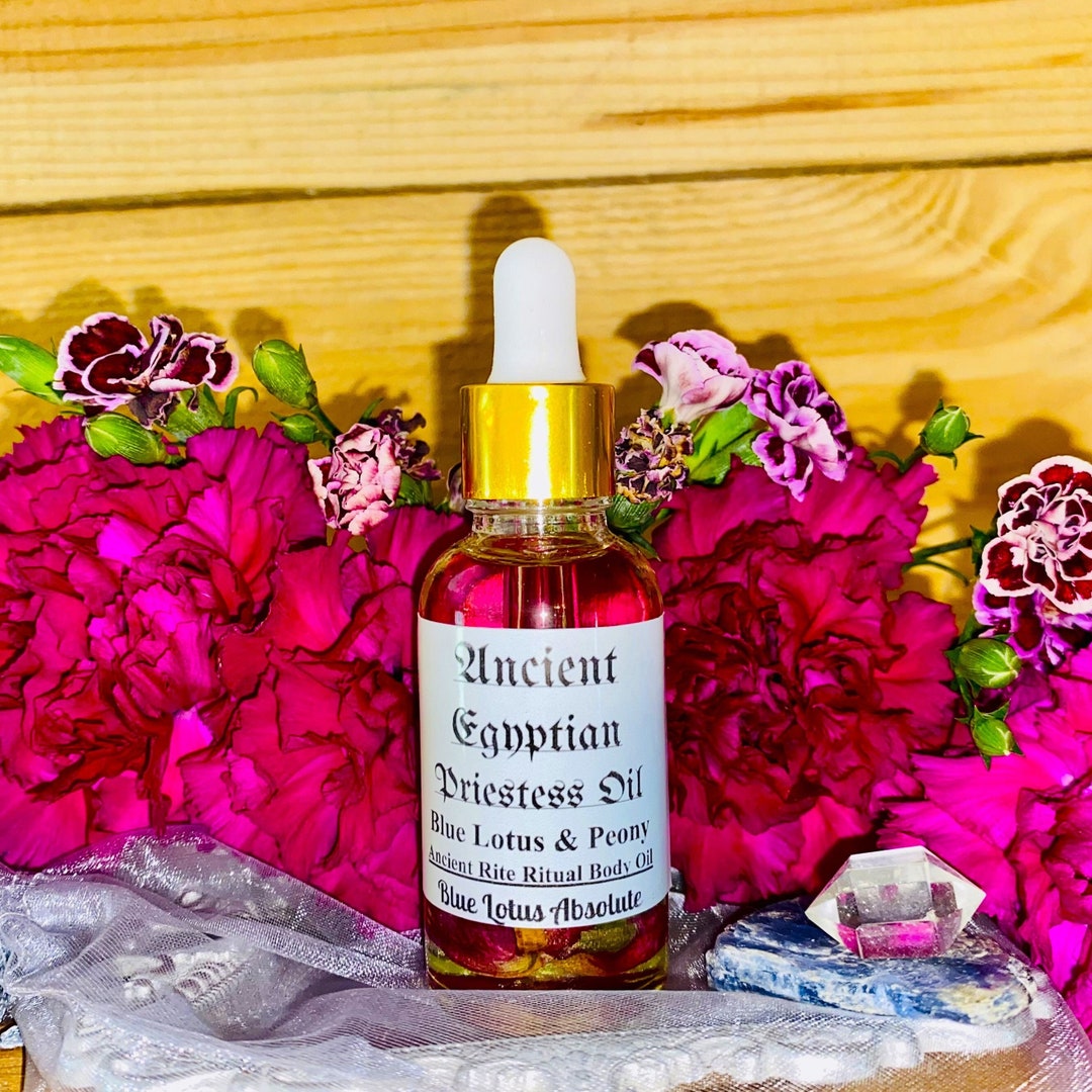 Ancient Egyptian Priestess Ritual Body Oil Blue Lotus Absolute 1oz Etsy ancient-egyptian-priestess-ritual-body-oil-blue-lotus-absolute-1oz-etsy