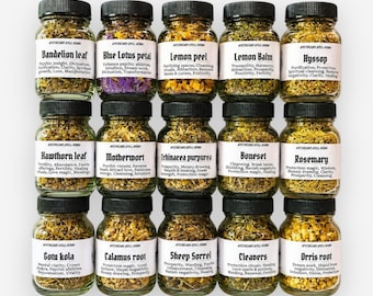 Witchcraft Spell Jars L-Z, Dried Ritual Herbs, Apothecary Supply Pesticide Free Botanicals (2oz)
