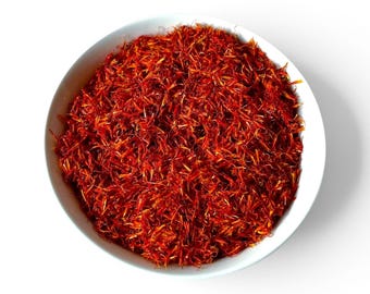 Whole Safflower Petals - 100% Natural Raw Dried Carthamus tinctorius