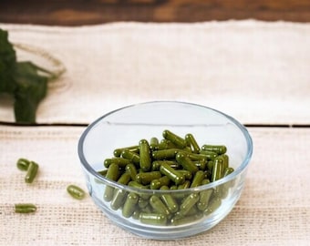 Chlorella Cracked Cell & Cilantro Vegan Capsules 500mg, Non-GMO No fillers