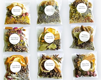 Intention Simmer Pot Kit for Home Energy Cleansing • stovetop potpourri blend • Natural home fragrance