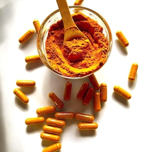 Pure Organic Turmeric Capsules 500mg No GMO No fillers, Adaptogen
