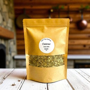 Organic Oatstraw Herbal Tea: Loose Leaf Dried Herbs