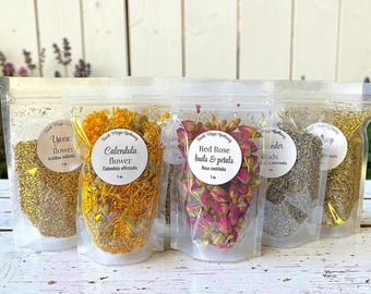 All-Natural Herbal Tea, Food Grade Bulk Herbs L - Z - 1/2oz, 1oz