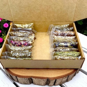 Apothecary Box Kit Beginner Advanced 20-25-30 Herbs Natural Herbalism Bundle