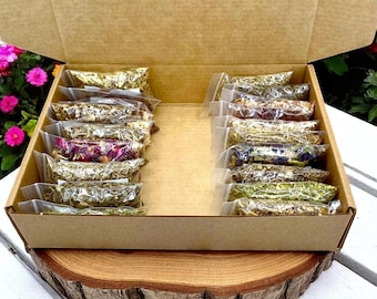 Apothecary Box Kit Beginner Advanced 20-25-30 Herb Bags Natural Herbalism Set