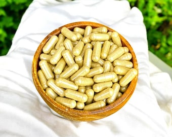 Organic Wormwood Capsules Vegan, 500mg, Made fresh to order