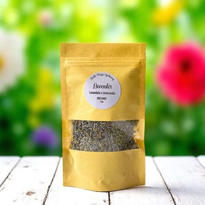 Organic Lavender Flower Whole Buds Fragrant Lavender Herbal Tea, 1/2oz, 1oz, 2oz, 4oz
