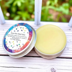 Organic Infused Arnica St John&#39;s Wort Herbal Skincare Salve, 1oz, 2oz