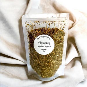 Organic Agrimony Loose Bulk Natural Herbs, 1/2oz, 1oz, 2oz, 4oz